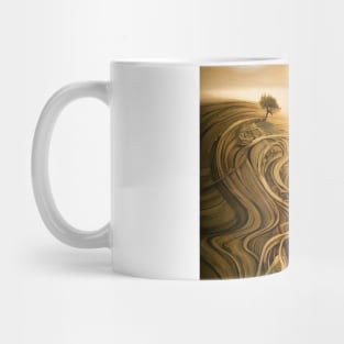 Tree in abstract desert Mug